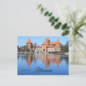 Burg Trakai Island Litauen Postkarte (Stehend Vorderseite)