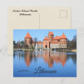 Burg Trakai Island Litauen Postkarte (Vorne/Hinten)