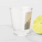 Burg Trencin im Western Slowakei Schnapsglas (Links)
