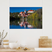 Burg und Abby am Fluss Poster (Küche)
