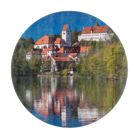 Burg und Abby am Fluss Schneidebrett (Vorderseite)