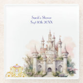 Burg und Beförderung Glasuntersetzer (Vorderseite)