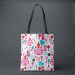 Burg und Einhorn der Prinzessin Tasche<br><div class="desc">Nahtlose Kinder Prinzessin Schloss und einhorn Illustration Hintergrund Muster in vektor © und ® Bigstock® - Alle Rechte vorbehalten.</div>