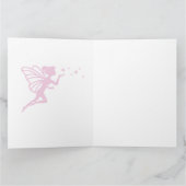 Burg und Fairy Twin Babydusche Dankeskarte (Innenseite)