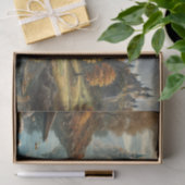 Burg und Fluss im Herbst Seidenpapier (Geschenk)