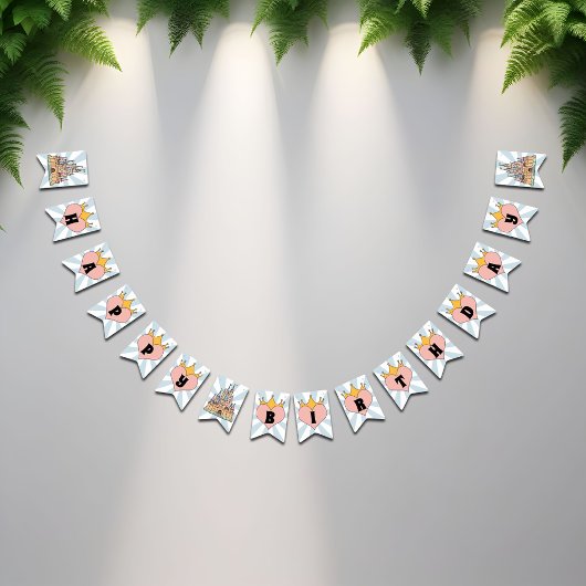 Burg und Herz Birthday Banner