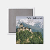 Burg Vaduz - Lichtenstein Magnet (Vorderseite/Rückseite)