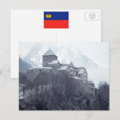 Burg Vaduz Liechtenstein Postkarte (Vorne/Hinten)