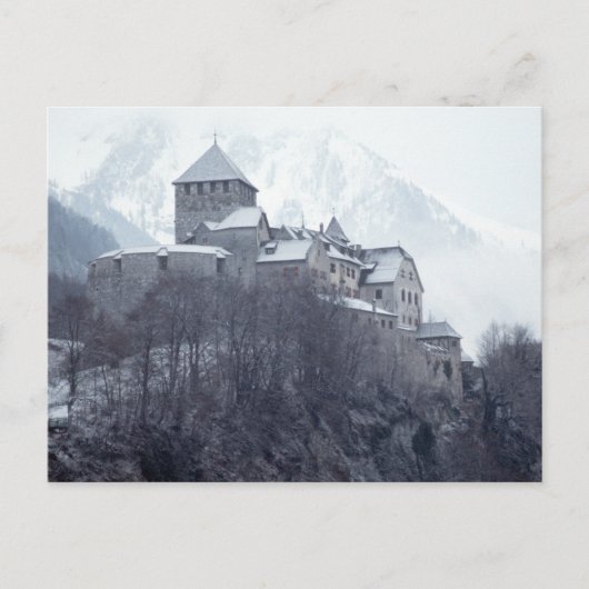 Burg Vaduz Liechtenstein Postkarte (Vorderseite)