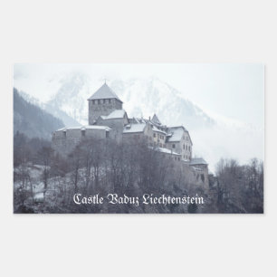Burg Vaduz Liechtenstein Rechteckiger Aufkleber