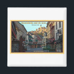 Burg Valkenburg Ruins Magnet<br><div class="desc">Morgenlicht trifft auf die Ruinen des Schlosses Valkenburg. Von Mitte Valkenburg,  Limburg,  Niederlande</div>