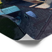 Burg verlassen poster (Ecke)