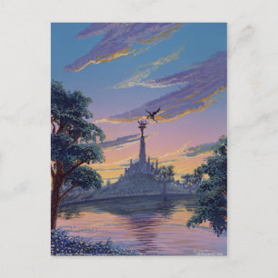 Burg verlassen postkarte
