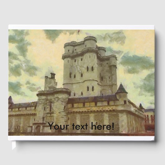 Burg Vincennes, Pariser Malerei Gästebuch (Vorderseite)