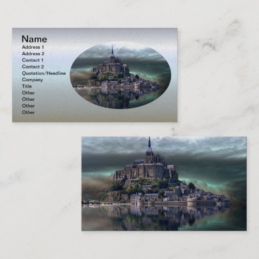 Burg Visitenkarte (Vorne/Hinten)