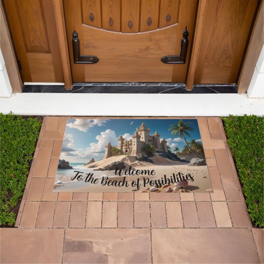 Burg vom Strand der Möglichkeiten Fußmatte (Außenbereich)