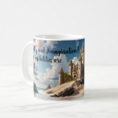 Burg vom Strand der Möglichkeiten Kaffeetasse (Vorderseite Links)