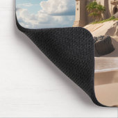 Burg vom Strand der Möglichkeiten Mousepad (Ecke)