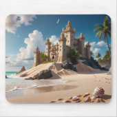 Burg vom Strand der Möglichkeiten Mousepad (Vorne)