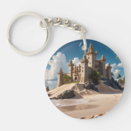 Burg vom Strand der Möglichkeiten Schlüsselanhänger
