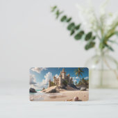 Burg vom Strand der Möglichkeiten Visitenkarte (Stehend Vorderseite)