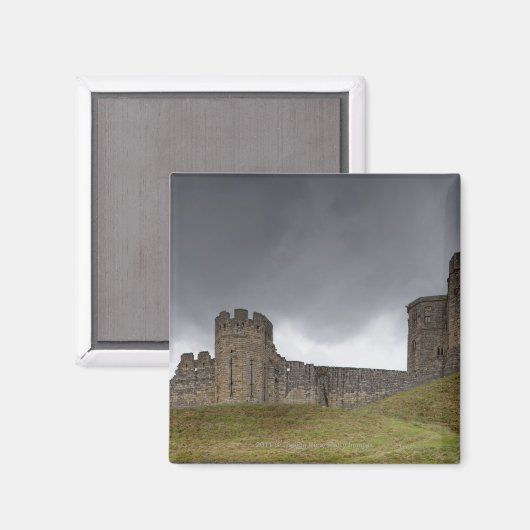 Burg Warkworth Magnet (Vorderseite/Rückseite)