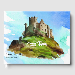 Burg Wasserfarbe Gästebuch
