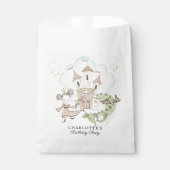 Burg Wasserfarbe Prinzessin Dragon Girl Geschenktütchen (Vorderseite)