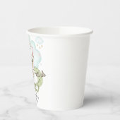 Burg Wasserfarbe Prinzessin Dragon Girl Pappbecher (Links)