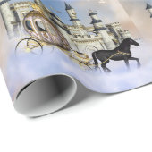 Burg Wolken Fairy Tale Geschenkpapier (Rolleneckpunkt)