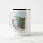 Burg Zweifarbige Tasse (Vorderseite Links)