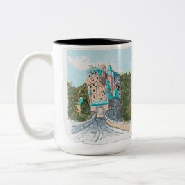 Burg Zweifarbige Tasse