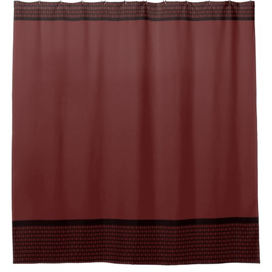 Burgandy Elegant Basket Weave Duschvorhang (Vorderseite)