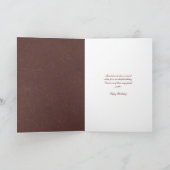 Burgandy Iris Birthday Special Friend Card Karte (Innenseite)