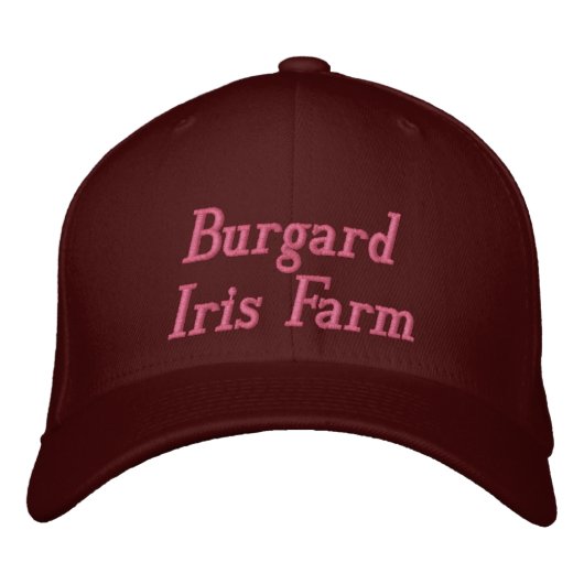 Burgard-Iris-Farm-Hat Bestickte Kappe (Vorderseite)