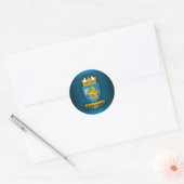 Burgas COA Runder Aufkleber (Umschlag)