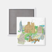 Burgas Magnet (Vorderseite/Rückseite)