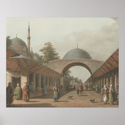 Burgas Ottoman Turk Market in Bulgarien Poster (Vorne)