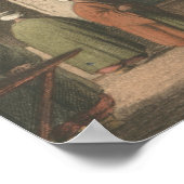 Burgas Ottoman Turk Market in Bulgarien Poster (Ecke)