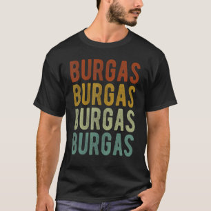 Burgas Stadt Bulgarien Retro Vintag T-Shirt