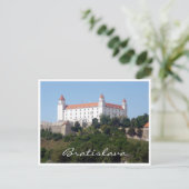 Burgbratislava weiß postkarte (Stehend Vorderseite)