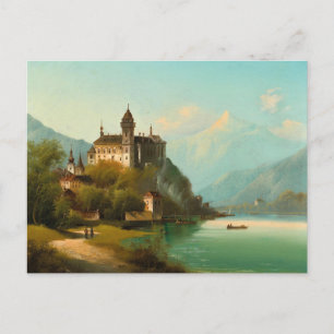 Burgen von Bellinzona   Johann Wilhelm Jankowsky Postkarte
