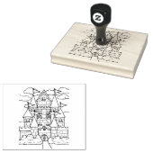 Burgen von Castel Locarno Gummistempel (Stempel)