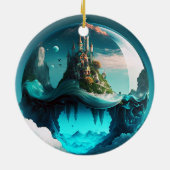 Burgen von Crystal Ball Keramik Ornament (Hinten)