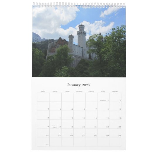Burgen von Deutschland 2013 Kalender (Jan 2027)