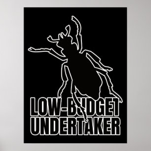 Burgen von Käfern Käfer Grave Digger - Entomologie Poster