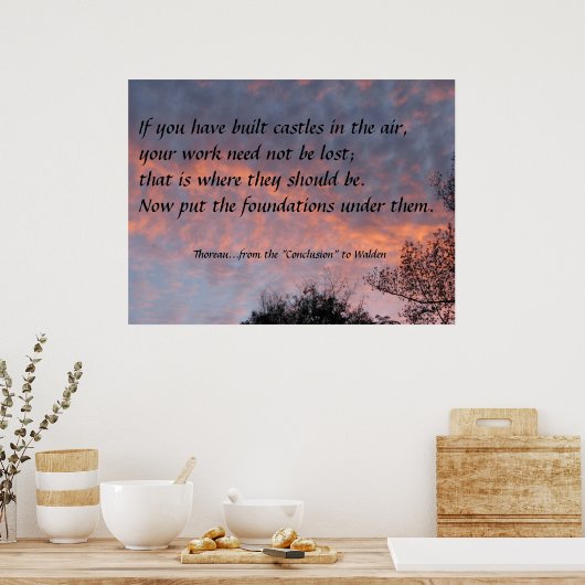 Burgen von Lugano Poster (Küche)