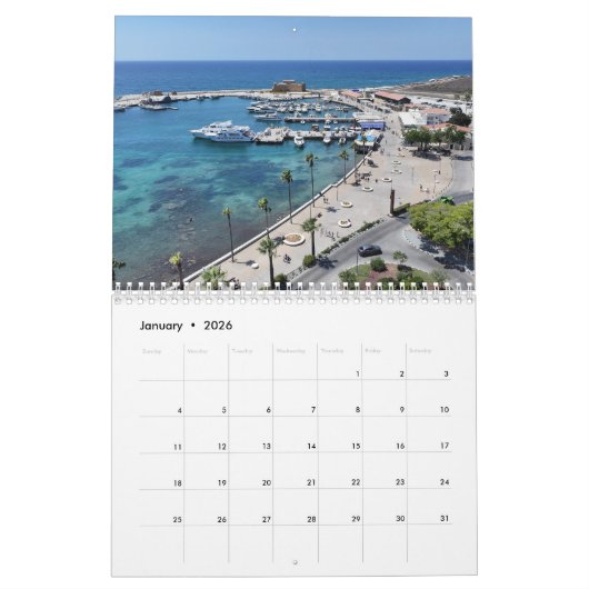 Burgen von Paphos Kirche Santa Maria delle Grazie Kalender (Jan 2026)