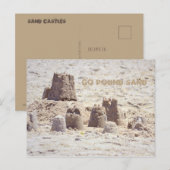 Burgen von Sand Postkarte (Vorne/Hinten)