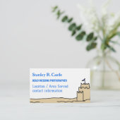 Burgen von Sand Visitenkarte (Stehend Vorderseite)